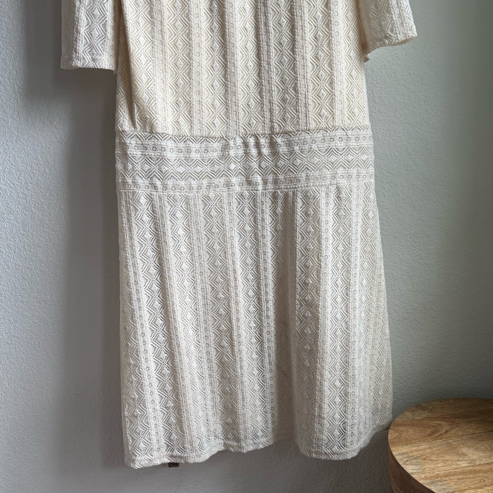 Aralina Western Lace Bell Sleeve Ivory Lace Maxi Dress NWOT sz: XL - Picture 7 of 14